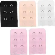 [LIFKOME] 5pcs Extenders for Women Hook Straps Rows Random Colors Increase Range Reduces Tightness for Bras for Shrinkage Pregnancy Weight Gain Random Color