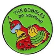 The Simpsons ENAMEL PIN - Radioactive Man - Aust Stock - Free Au Post