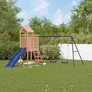 Outdoor Playset Solid Wood Douglas,Swing Sets & Playsets 49.1KG-3155880