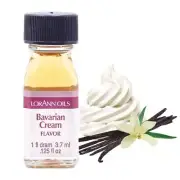 LorAnn Oils StrengthFlavor Food Flavor,0125 fl oz - 3.7ml, - Bavarian Cream