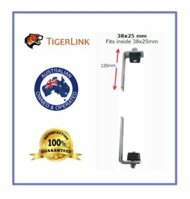 Light Gate Hinge for Gate Frame Size 38mm x 25mm Gates 25kg