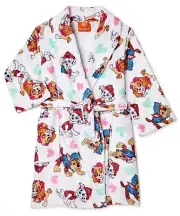 Toddler Girl Paw Patrol Robe Pajamas Cover Bath 2T 3T Skye Chase Marshall Dog
