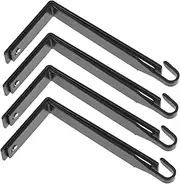 GLSTOY 4pcs Adjustable Cubicle Hangers Partition Hooks for Efficient Storage of Hats Bags and Scarves Versatile Hanging Rack for Doors and Cabinets