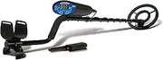 [Bounty Hunter] Quick Silver Metal Detector for Adults and Kids with Free Pinpointer – Lightweight Design, Target ID, and Discrimination for Coins, Relics, and Jewelry Detection