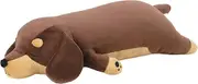 Livheart 48906-75 Premium Nemu Nemu Animals Dachshund Chocolate, Medium Size (Total Length: Approx. 19.7 inches (50 cm), Fluffy, Mochi