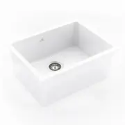 Chambord 610X1460X255MM Constance III Fireclay Sink - White