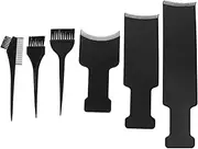 FOMIYES 6pc Hair Tool Set Hair Dye Brush Coloring Kit Highlighting Board for Professional Home Use