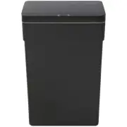 13 Gallon Black Plastic Trash Can, Touch Free, Infrared Sensor, Easy to Clean