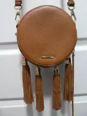 REBECCA MINKOFF BIANCA CROSSBODY BAG Canteen Fringe Tassel Leather Handbag NWT