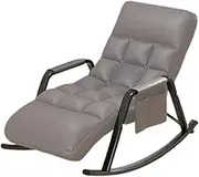 Tech Fabric Rocking Recliner Chair – Convertible Sleeper, Single Seater Lazy Sofa for Home, Balcony & Leisure Use,C