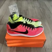 Size 9.5 Nike Zoom Rival Distance DC8725-601 Red Volt Running Spikes New In Box