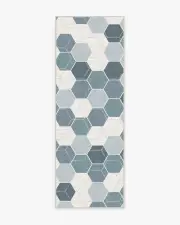 75' x 215' | Machine Washable Runner Rug | Kid & Pet Friendly | Indoor Rug | Prisma Slate Blue Flatwoven Rug | Ruggable