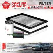 Sakura Oil Air Fuel Filter Service Kit for Jaguar S-Type 4.2L V8 06/02-05/08