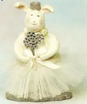 20085 Sasha Hare Easter Bunny Rabbit Table Decoration