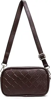 [Pramadda Pure Luxury] Mini Faux Leather Mobile Sling Bag For Women | Stylish Side Shoulder Crossbody Bags For Girls Daily Use | Messenger Purse With Waist Bag 2 in 1 Latest Handbags., Mocha Brown, S