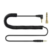 Spring Flexible Headphone Cord For EAH DJ1200 with Adjustable Length