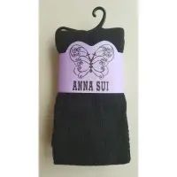 在飛比找蝦皮購物優惠-安娜蘇ANNA SUI 花蝶果漾厚褲襪 小花白短網襪  菱格