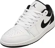 [Nike] Air Jordan 1 Low Men's Shoes (553558-132,White/Black-White) Size 11.5