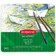 Derwent Academy Watercolour Pencils Assorted 24 Pack