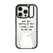 iPhone 16 Pro Impact Ring Stand Case MagSafe Compatible BB Look At Me by makingsht