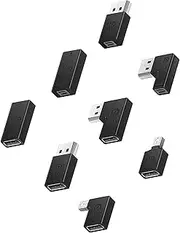 tunghey 8Pack Mini DP to DP Extender Coupler Adapter Kit, Mini Displayport Male/Female to Mini Displayport Male/Female Extension Adapter, 8K Displayport 1.4 to Mini Displayport 1.2 Adapter
