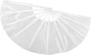 Alipis Expressive Kung Fu Fan Blank Polyester Manual Folding Fan for Dance Festival