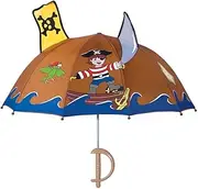 Kidorable Pirate Umbrella for Boys w/Fun Sword Handle, Pop-Out Skull and Crossbones and Sword