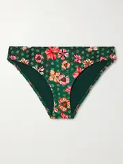 [Ulla Johnson] Ulla Johnson - Dani Printed Bikini Briefs - Green - x small x small Green