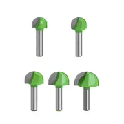 5 Pcs 8mm Shank Router Core Box Bits CNC Round Groove Milling Cutter Woodworking Tools ( 16/18/22/25/32 mm)