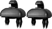 KPSTED 1/2Pcs Car Sun Visor Clip, Fit For A1, A3 S3 A4 S4 Allroad A5 S5 Q3 Q5 8U0857562A Interior Hanger Hook Clip Bracket Car Sun Visor Fastener(Black-2pcs)