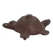 Handmade Antique Finish Decorative Brass Feng Shui Tortoise Figurine Statue