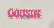 Cousin Crew Handmade Scrapbook Title Paper Pierced