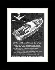 1955 Century Coronado 20 Fastest Stock Runabout in the World - Matted to 11x14