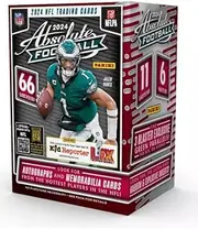2024 Panini Absolute Football Trading Card Blaster Box, NFL Licensed, 6 Packs