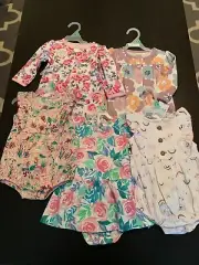 Lot Of Baby Girls Clothes Size 6-9 months. All NWT!