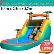 6.4x2.8m Commercial PVC Inflatable Water Slide Bounce House with Blower for Kids