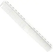 YS 339 White Fine Hair Cutting Comb for Barber, Stylist, Hairdresser - Made in Japan