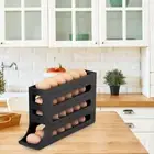 Egg Dispenser for Refrigerator Storage Box Fridge Capacity with Four Tiers