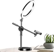 Overhead Phone Mount | Selfie Ring Light with Stand and Phone Holder,Articulating Arm Overhead Camera Mount for Still Life Photography, Live Streaming