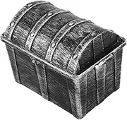 HAMPPLIES Boys and Girls Treasure Chest Vintage Style Nautical Decorative Box Dual Function Storage for Toys Boys Girls Toys Boxes