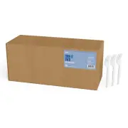 Perk Polystyrene Fork Medium-Weight White 2000/Carton PK58698/PK5VS