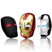 Multi-Color Cool Wireless Iron Man Ergonomic Mouse - 2.4G Optical USB Receiver