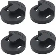 TUOREN 4Pack Rubber Cello Practice Mute Round Tourte Style Mute for Cello Practice Silencer, Black