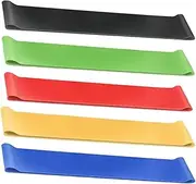 Resistance Bands - 5x Stretch Training Bands | Latex Yoga Stodes, Professional ELASTIC ENTRATECTION INTRATECTION BANDS, GYM FITNESS PILATES ELASTIC BANDS