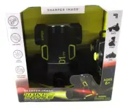 SHARPER IMAGE Stunt Strike RC Car Race Stunt Spin Black Yellow Trim NEW in box