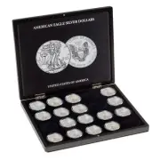 VOLTERRA Presentation Case for 20 American Eagle 1 oz silver coins in capsules
