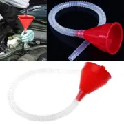Durable Plastic Refuel Funnel with Long Detatchable Hose for Car and Motorcycle
