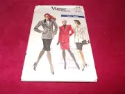 VTG. VOGUE #7076 - LADIES EASY COUTURE RATED JACKET & SKIRT PATTERN 6-10 FF