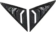 Compatible with VW Golf 7 MK7 MK7.5 2013~2019 Rear Window Louver Shutter Cover Side Vent Trim Windshield Decoration Cover Car Accessories(Carbon Fiber Look)
