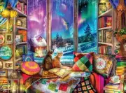 Buffalo Games - Aimee Stewart - Winter Reading Nook - 1000 Piece Jigsaw Puzzle